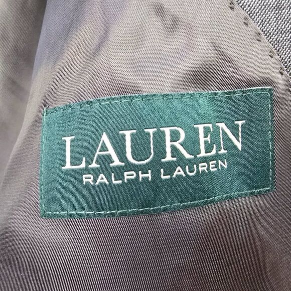 NWT Lauren Ralph Lauren Ultraflex 100% Wool Gray Sport Coat Blazer 46L - Picture 4 of 16